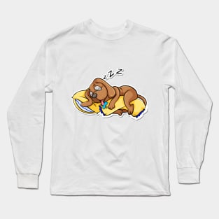 GIFT SLEEPING DOG T-SHIRT Long Sleeve T-Shirt